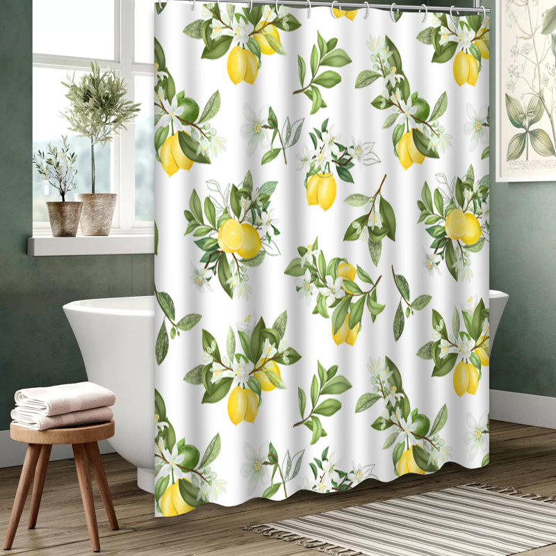 Lemon shower curtain discount